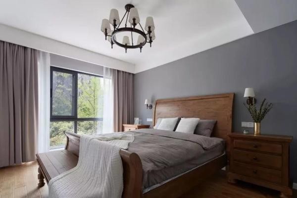 臥室墻灰色的適合什麼顏色窗簾