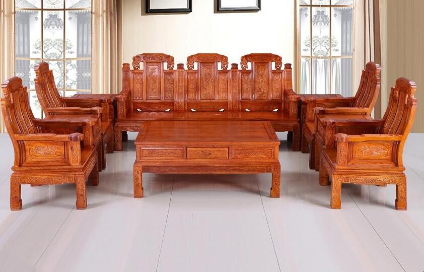 紅木傢具沙發如何選
