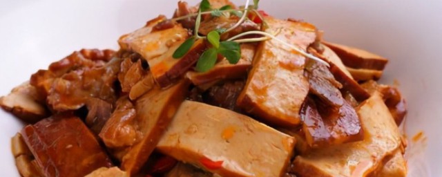 豆腐幹炒肉片的傢常做法 豆腐幹炒肉片怎麼做