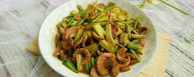 芹菜炒豬腰的做法 芹菜炒豬腰的做法介紹