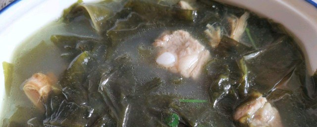 排骨海帶湯的傢常做法 如何做排骨海帶湯
