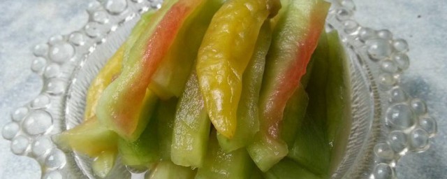 西瓜皮泡菜的做法 西瓜皮泡菜的做法是什麼
